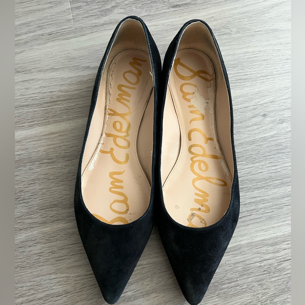 Sam Edelman Black Heeled Shoes with Pointed Toe